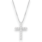 Moissanite Cross Necklace