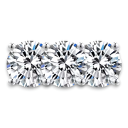 Moissanite Earrings in Sterling Silver / 3 Piece Bundle
